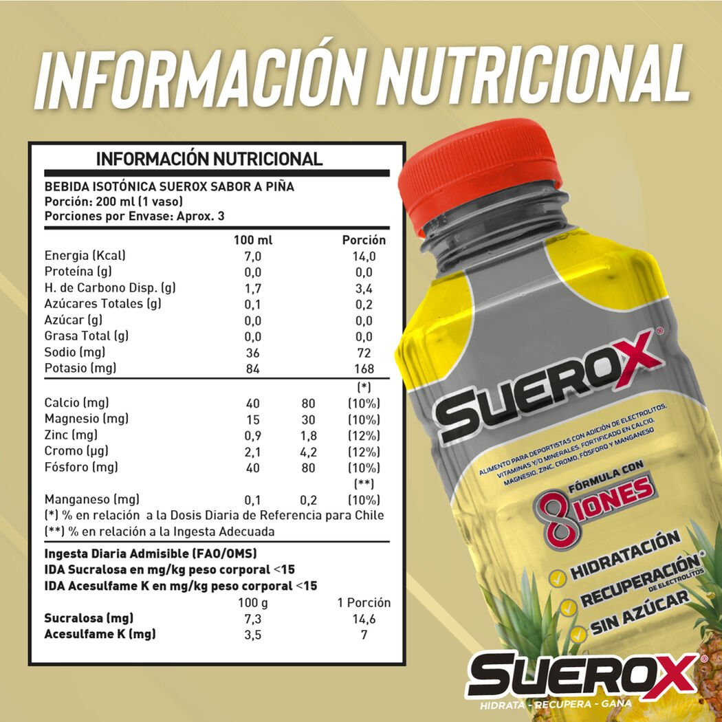 Suerox Piña 630 ML, , large image number 1