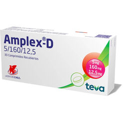 Amplex D 5/160/12,5 mg x 30 Comprimidos Recubiertos