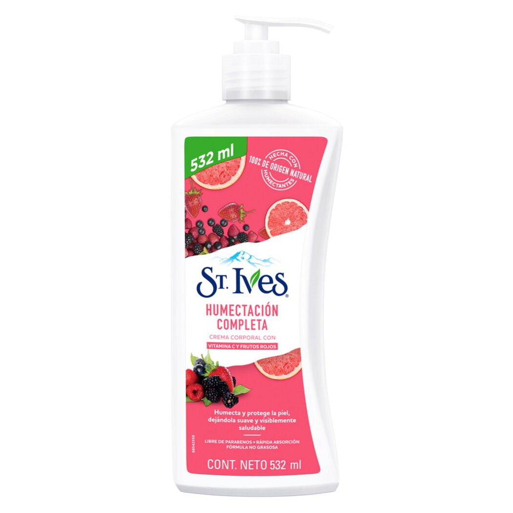 Crema Frutos Rojos y Vitamina C St Ives 532 Ml, , large image number 0