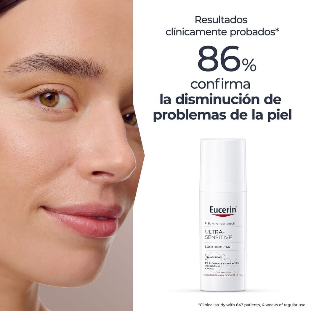 Crema Eucerin Ultra Sensitive Facial 50 mL, , large image number 4