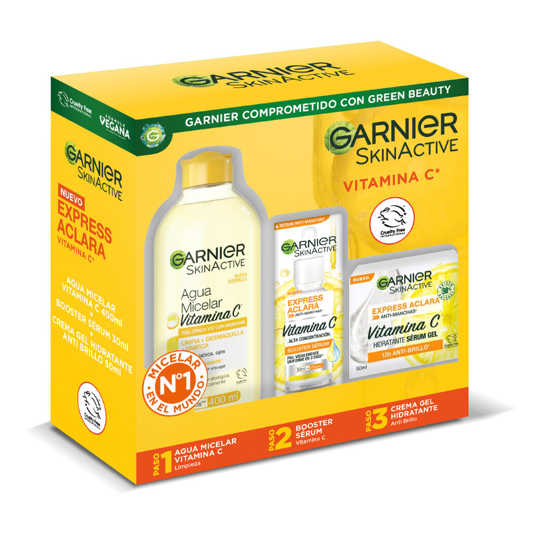 Pack Anti-Manchas Micelar + Serum + Crema Gel, , large image number 1