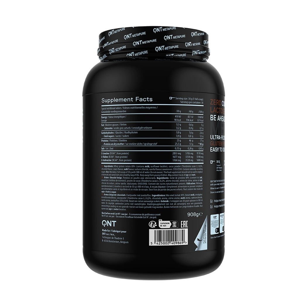Proteína QNT Metapure Isowhey Zero Chocolate 908 g, , large image number 2