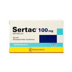 Sertac 100 mg 30 Comprimidos Recubiertos