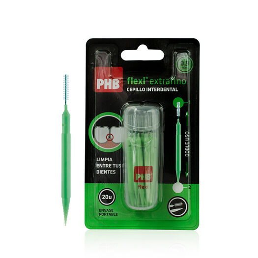 PHB Cepillo Interdental Flexi Extra Fino 0,9 mm x 20 Unidades, , large image number 0