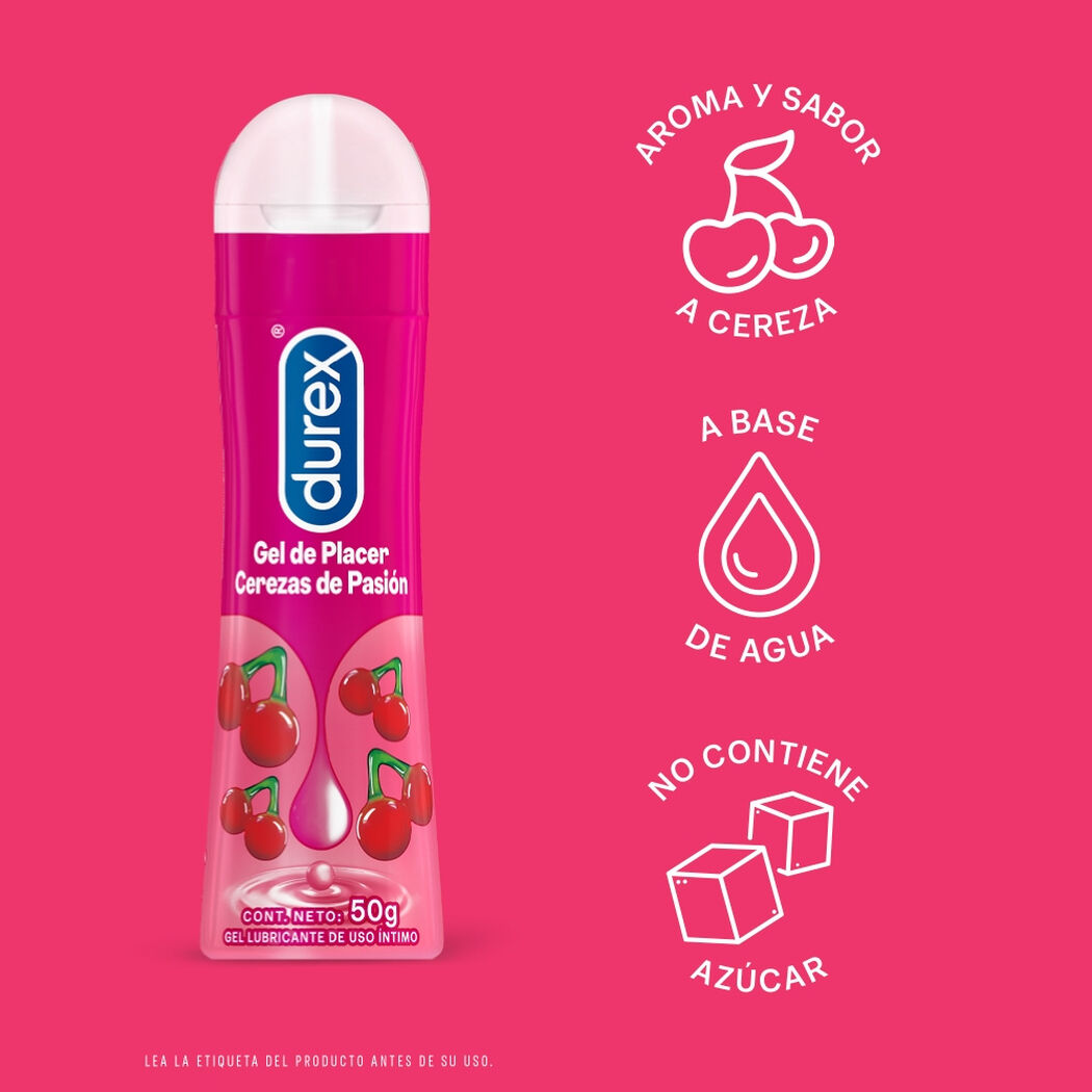 Durex Lubricante Play Cherry 50 ml, , large image number 1