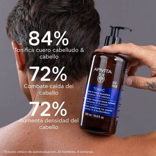 Shampoo Apivita Tonico Hombre 500 mL, , large image number 3