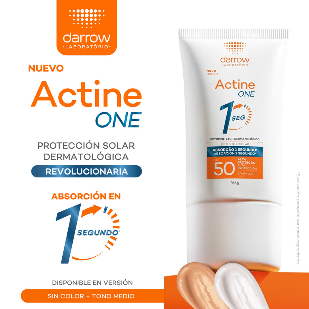 Protector Solar Darrow Actine One Color Con Color SPF 50+ 40g, , large image number 1