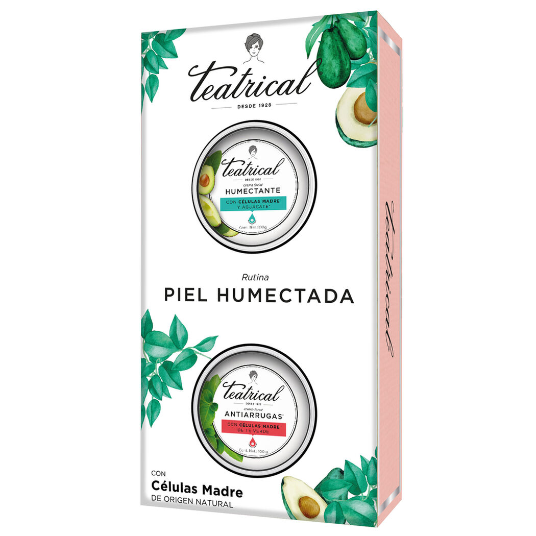 Pack Teatrical Crema Humectante 200Gr + Crema Antiarrugas 100Gr, , large image number 1