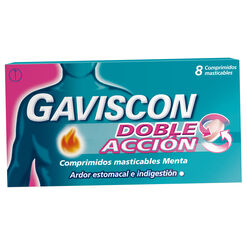 Gaviscon Doble Accion x 8 Comprimidos Masticables