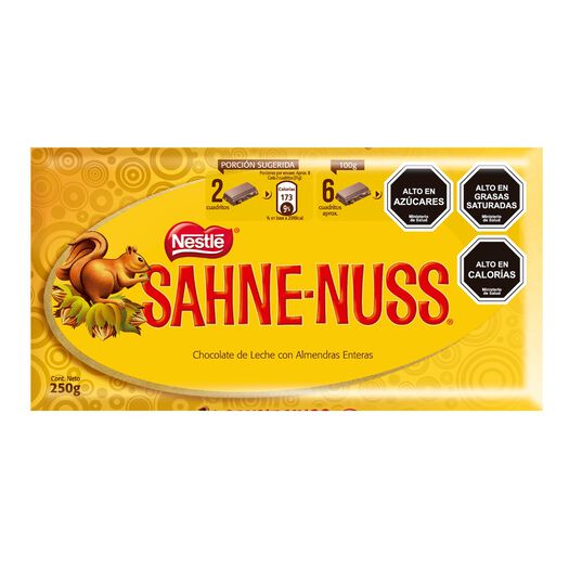 Sahnenuss Chocolate Con Almendras x 250 g, , large image number 0