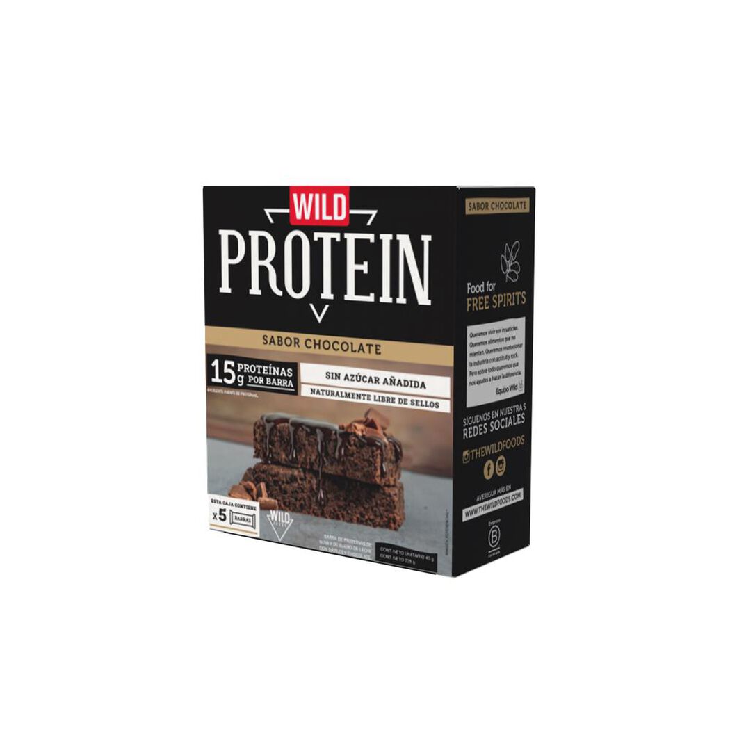 Wild Protein Chocolate 5Un X45G, , large image number 0