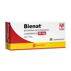 Betahistina LP Bienat 24 mg x 30 Comprimidos