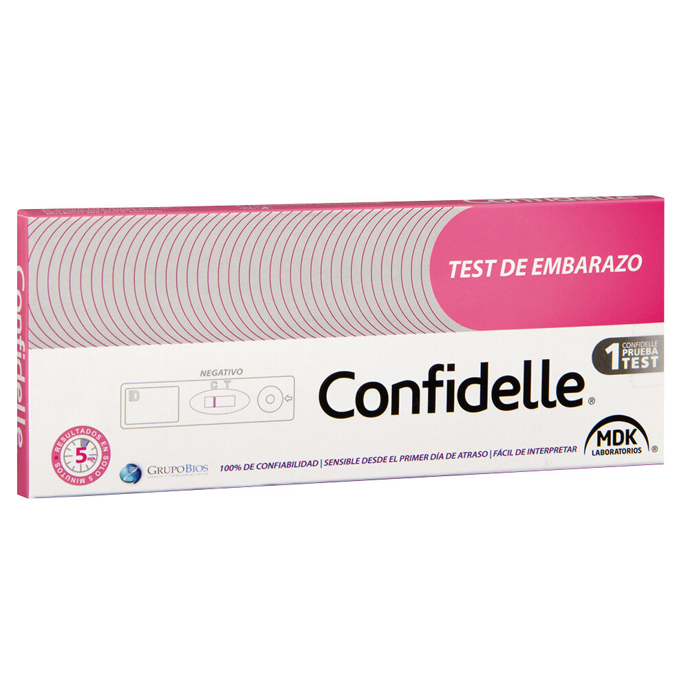 Confidelle Prueba De Embarazo x 1 Unidad Farmacias Ahumada