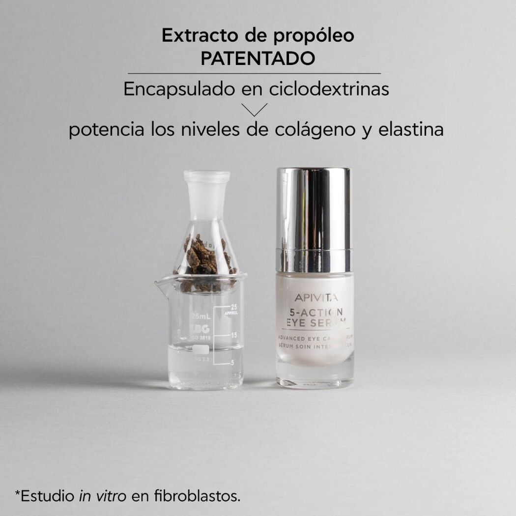 Serum Intensivo Contorno de Ojos 5-Action 15ml Apivita, , large image number 3