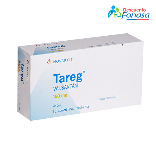 Tareg 160 mg x 56 Comprimidos Recubiertos, , large image number 0