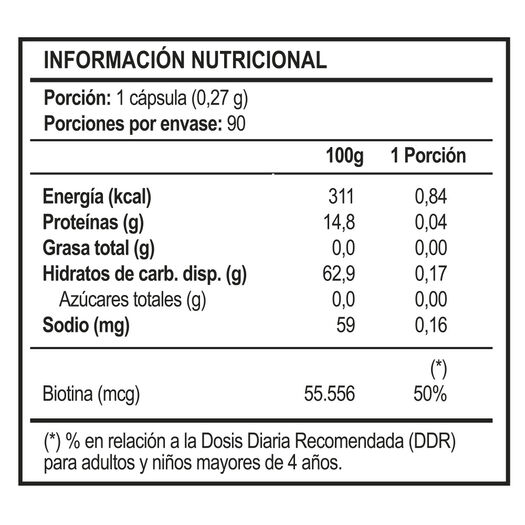 Vitaday Biotina 150 Mcg Vitamina B7 90 Cápsulas, , large image number 1