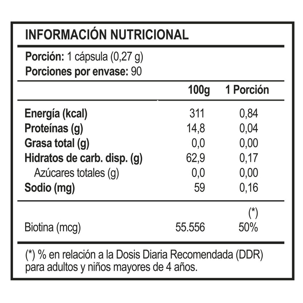 Vitaday Biotina 150 Mcg Vitamina B7 90 Cápsulas, , large image number 1