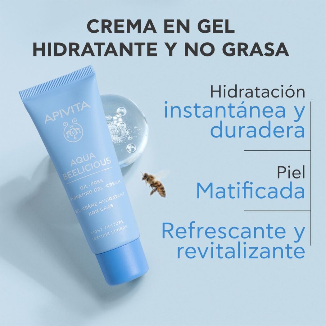 Crema Oil-free HidratanteTextura Ligera Aqua Beelicious 40ml Apivita, , large image number 1