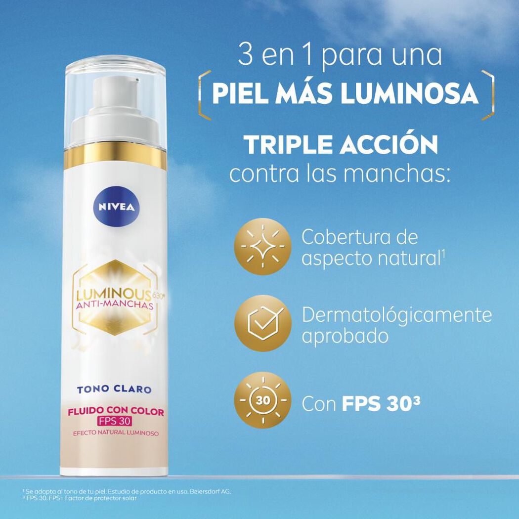 NIVEA Luminous630® Fluido Anti-Manchas Tono Claro 40ml, , large image number 4