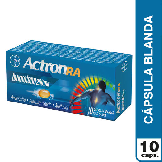 Actron RA 200 mg x 10 Cápsulas Blandas, , large image number 0