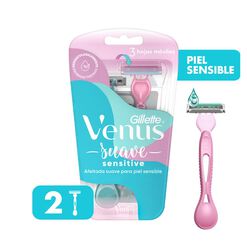 Máquina de Afeitar Gillette Venus Sensitive Suave 2 un