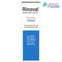 Rinoval 50 mcg x 120 Dosis Suspensión Nasal Para Nebulizacion