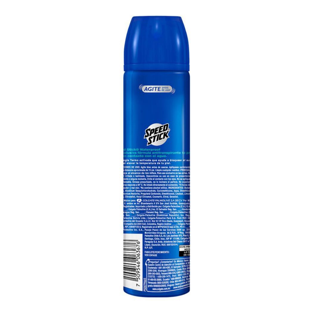 Desodorante Speed Stick Spray Waterproof 91g, , large image number 1