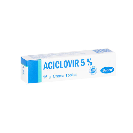 Aciclovir 5% Crema Dérmica Pomo 15 g BYB FARMACEUTICA LTDA, , large image number 0