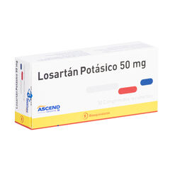 Losartan 50 mg x 30 Comprimidos Recubiertos ASCEND