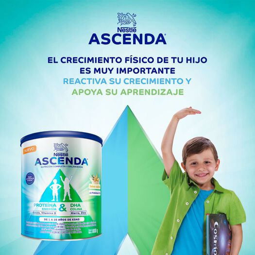 Complemento Nutricional Ascenda  Vainilla 800g , , large image number 4