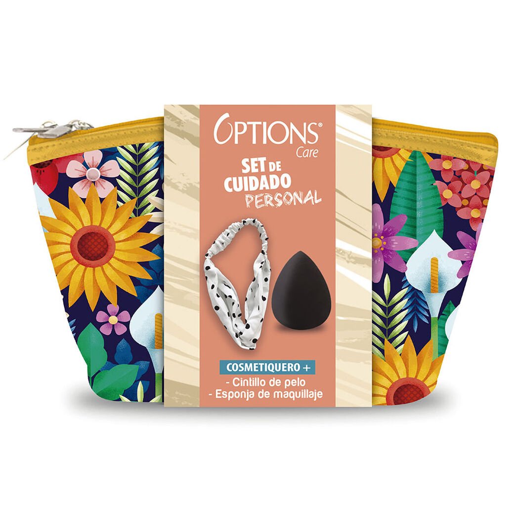 Cosmetiquero Bote + Cintillo Pelo + Esponja Maquillaje, , large image number 0