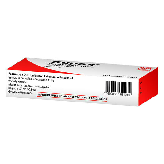 Rupax 10 mg x 30 Comprimidos, , large image number 2