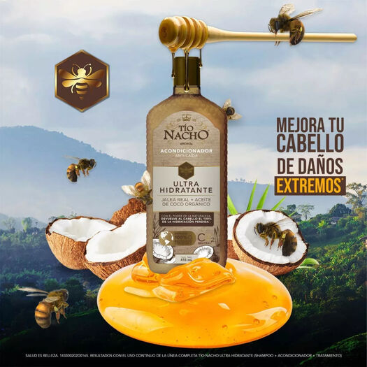 Tío Nacho Acondicionador Coco Ultrahidratante 415 Ml, , large image number 4