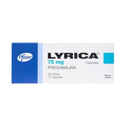 Lyrica 75 mg x 14 Capsulas
