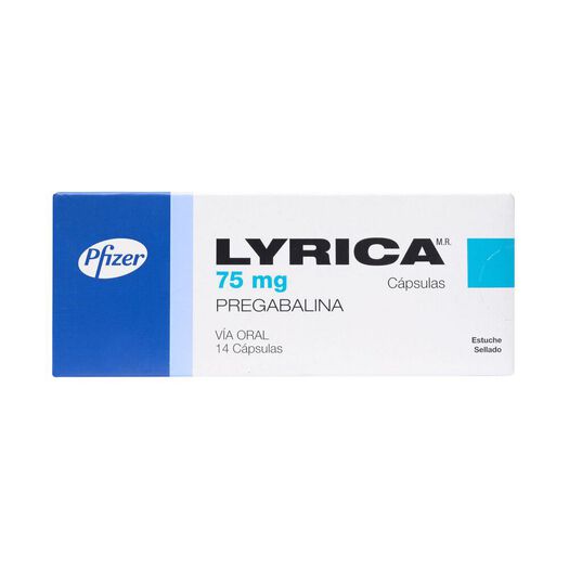 Lyrica 75 mg x 14 Capsulas, , large image number 0