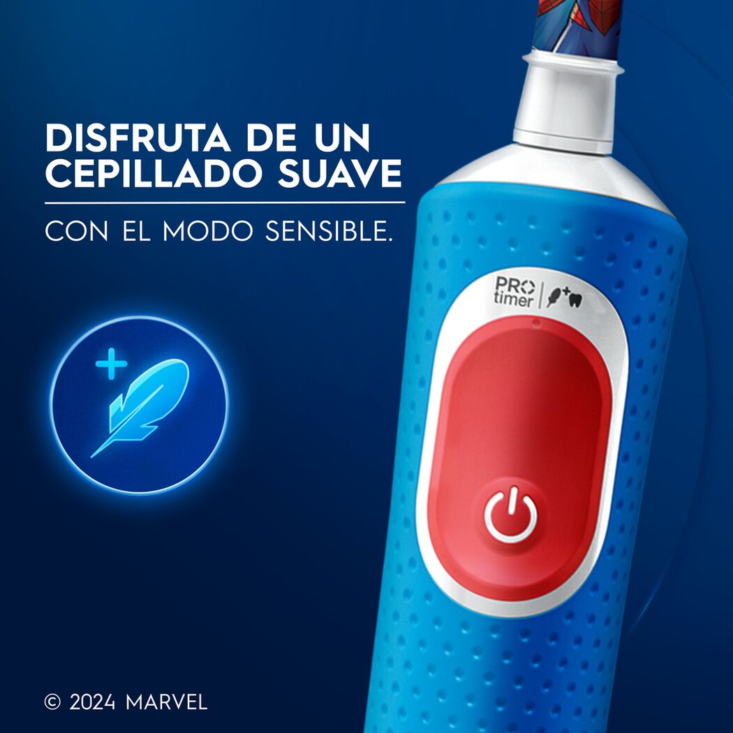Cepillo De Dientes Eléctrico Oral-B Recargable Infantil Marvel Spider-Man 1 Unidad, , large image number 2