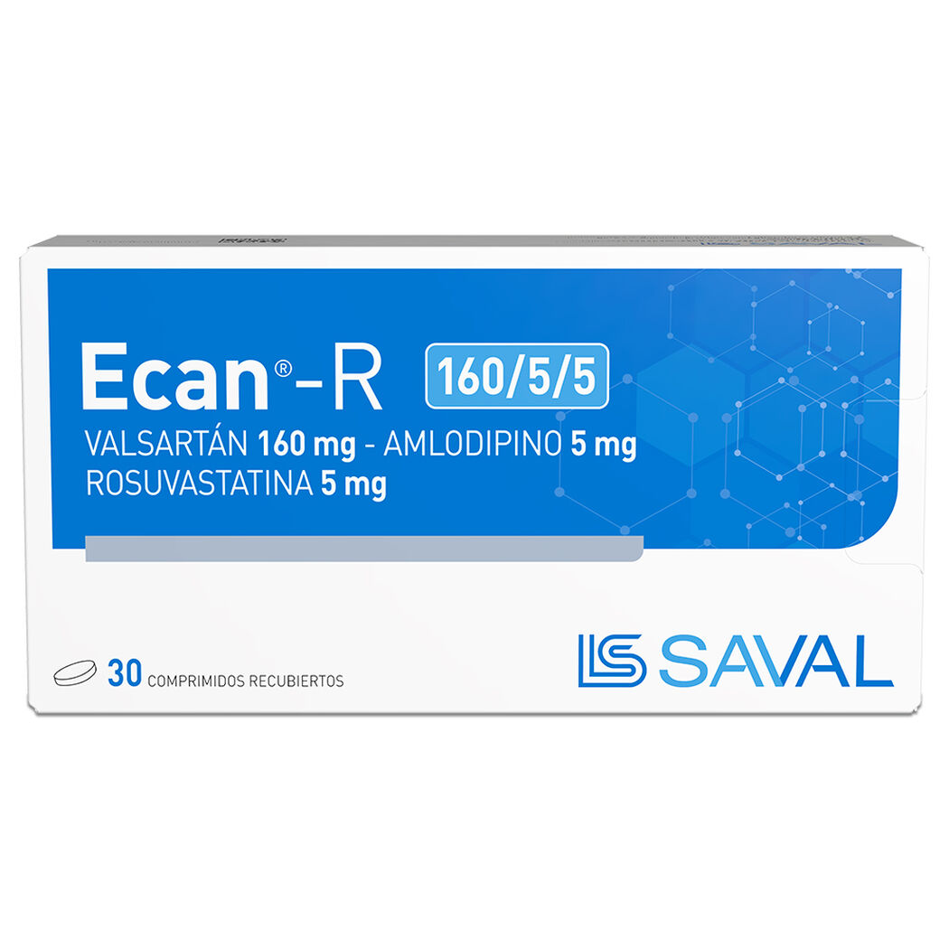 Ecan-R 160/5/5 30 Comprimidos Recubiertos, , large image number 0