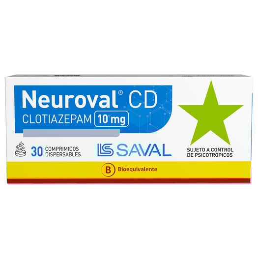 Neuroval Cd 10 mg Caja 30 Comprimidos Dispersables, , large image number 0