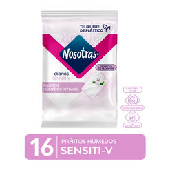 Nosotras Toallitas Humedas Intima Fómula Sensiti-V x 16 Unidades