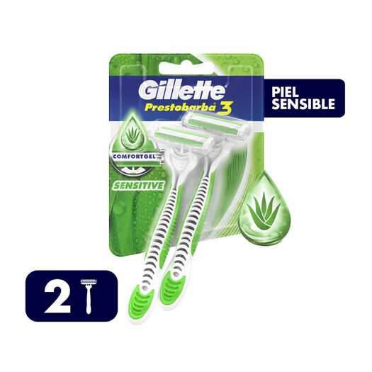 Máquina de Afeitar Gillette Prestobarba Sensitive 2 un, , large image number 0