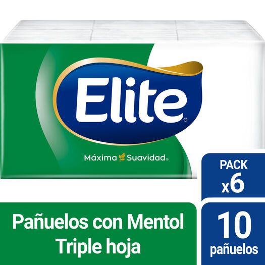 PA¿UELO DES. ELITE MENTOL. PAQ. 6 UNID., , large image number 0