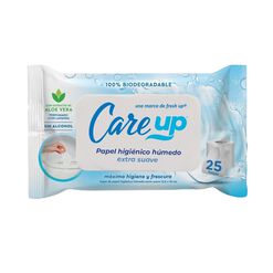 Papel Higi&eacute;nico H&uacute;medo Care Up 25 Un