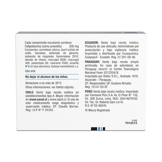 Cefirax 200 mg x 20 Comprimidos Recubiertos, , large image number 1