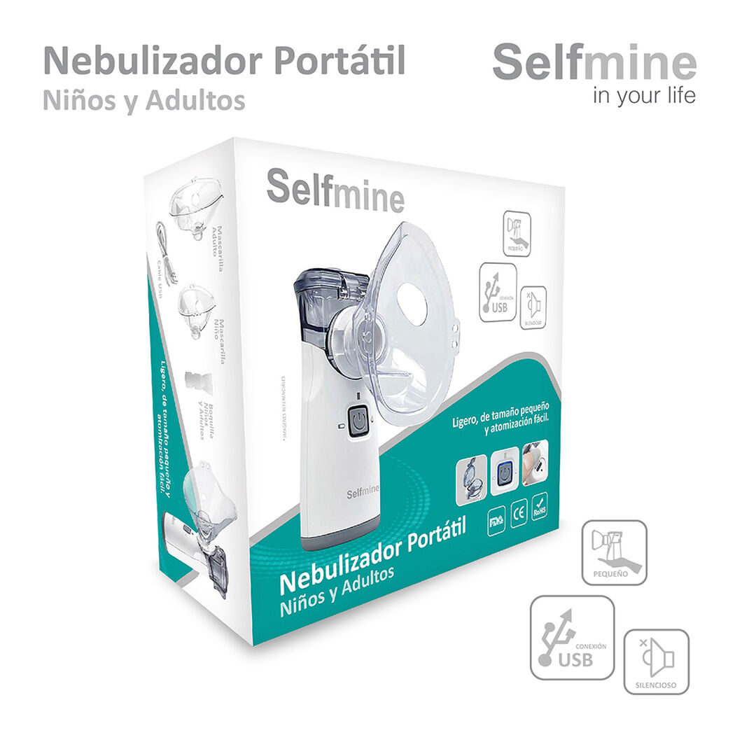 Selfmine Nebulizador Portatil Niños Adul, , large image number 0