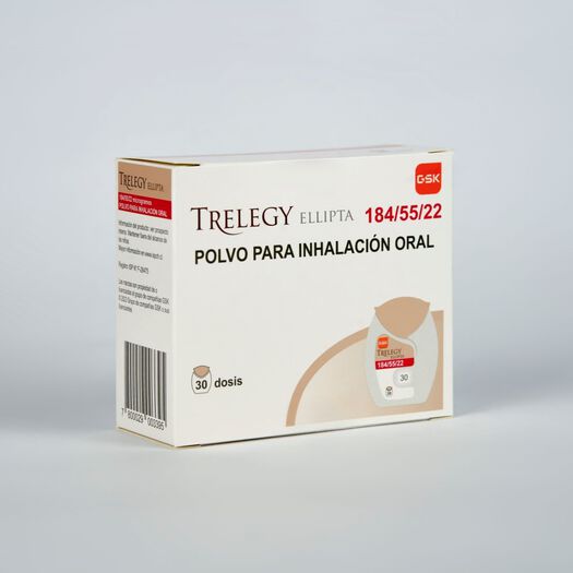 Trelegy Ellipta 184/55/22 Polvo para Inhalacion x 30 Dosis, , large image number 0