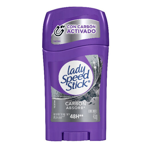 Desodorante en Barra Lady Speed Stick Carbon Absorb 45 g, , large image number 1