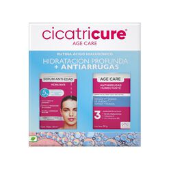Cicatricure Pack Serum Hidratante 30Ml + Age Care Humectante