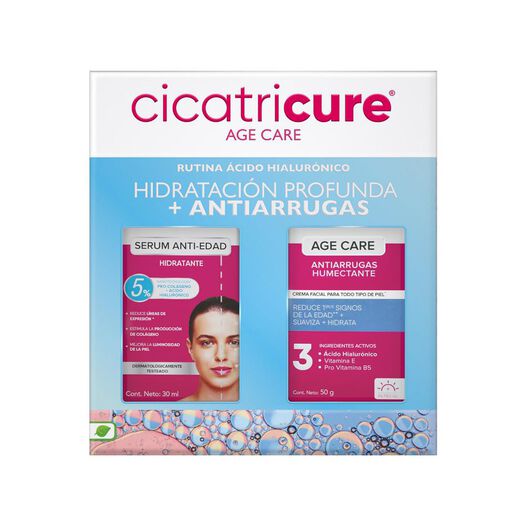 Cicatricure Pack Serum Hidratante 30Ml + Age Care Humectante, , large image number 0