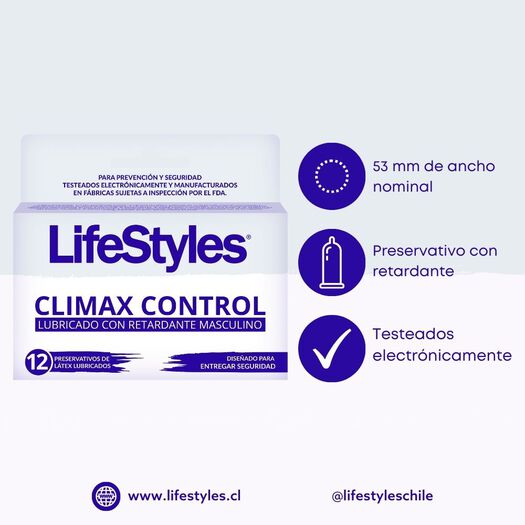 Lifestyles Climax Control x 12 Unidades, , large image number 1