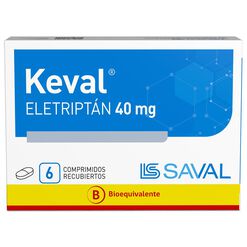 Keval Eletriptán 40 mg 6 Comprimidos Recubiertos